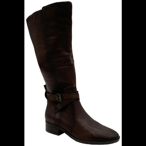Naturalizer Women's Rena Wide Calf Riding Boots Chocolate Brown - Medium - Picture 1 of 3